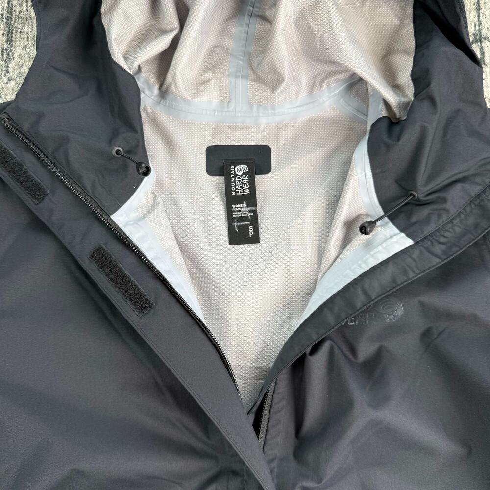 Mountain Hardwear Granite Glade Rain Jacket Women's S Black NWT - Picture 4 of 8
